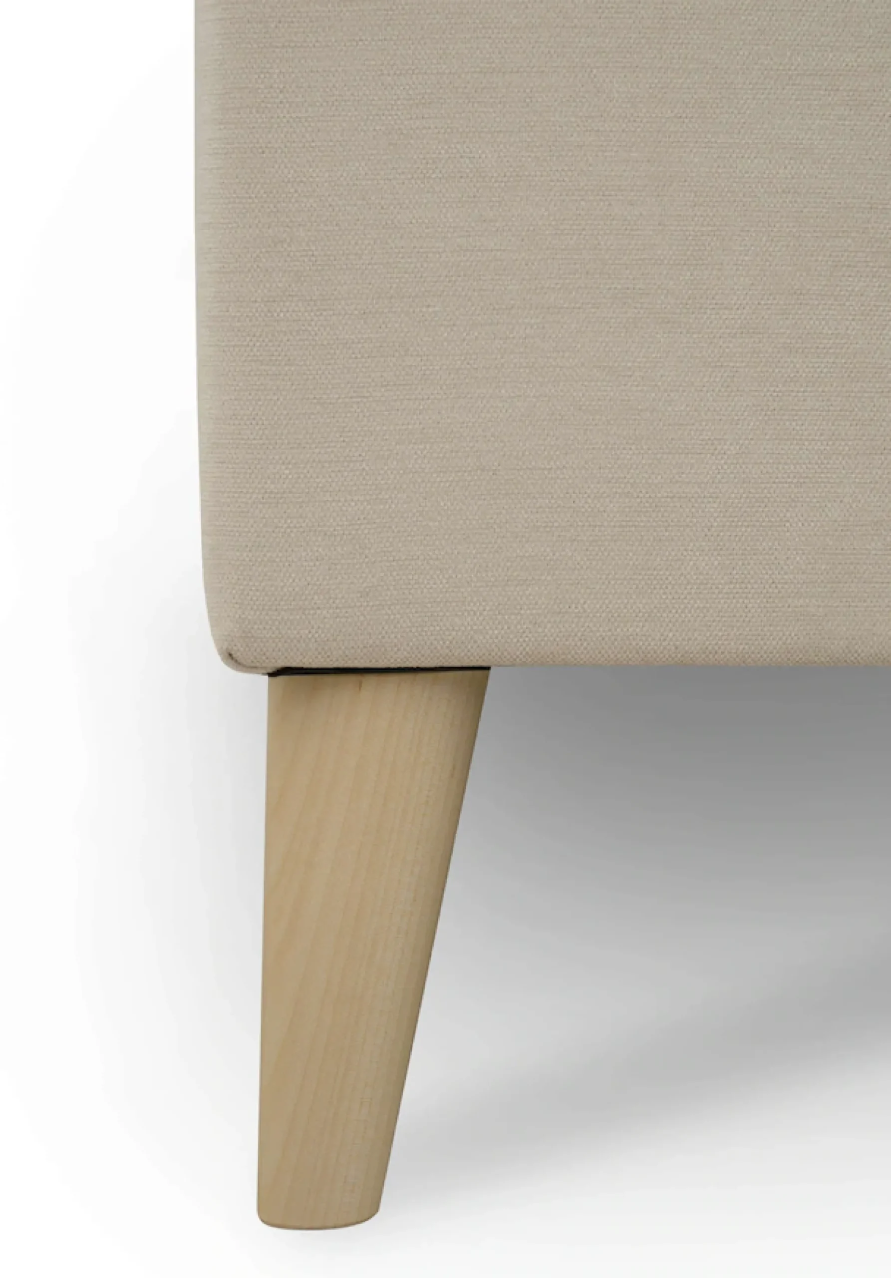 OTTO home Ecksofa »Oland Skandi, weicher Chenille-Stoff« L-Form, 289 cm, Wellenunterfederung, Skandi-Design, Massivholzfüße