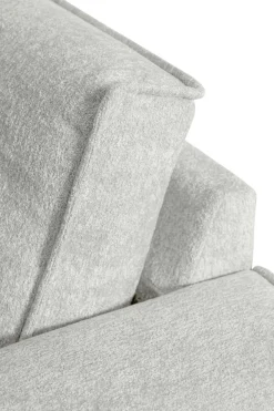 OTTO home Ecksofa »OLAND Struktur L-Form, B: 280 cm, Skandi-Design« L-Form, 280 cm, Wellenunterfederung, Skandi-Design, Metallfüße