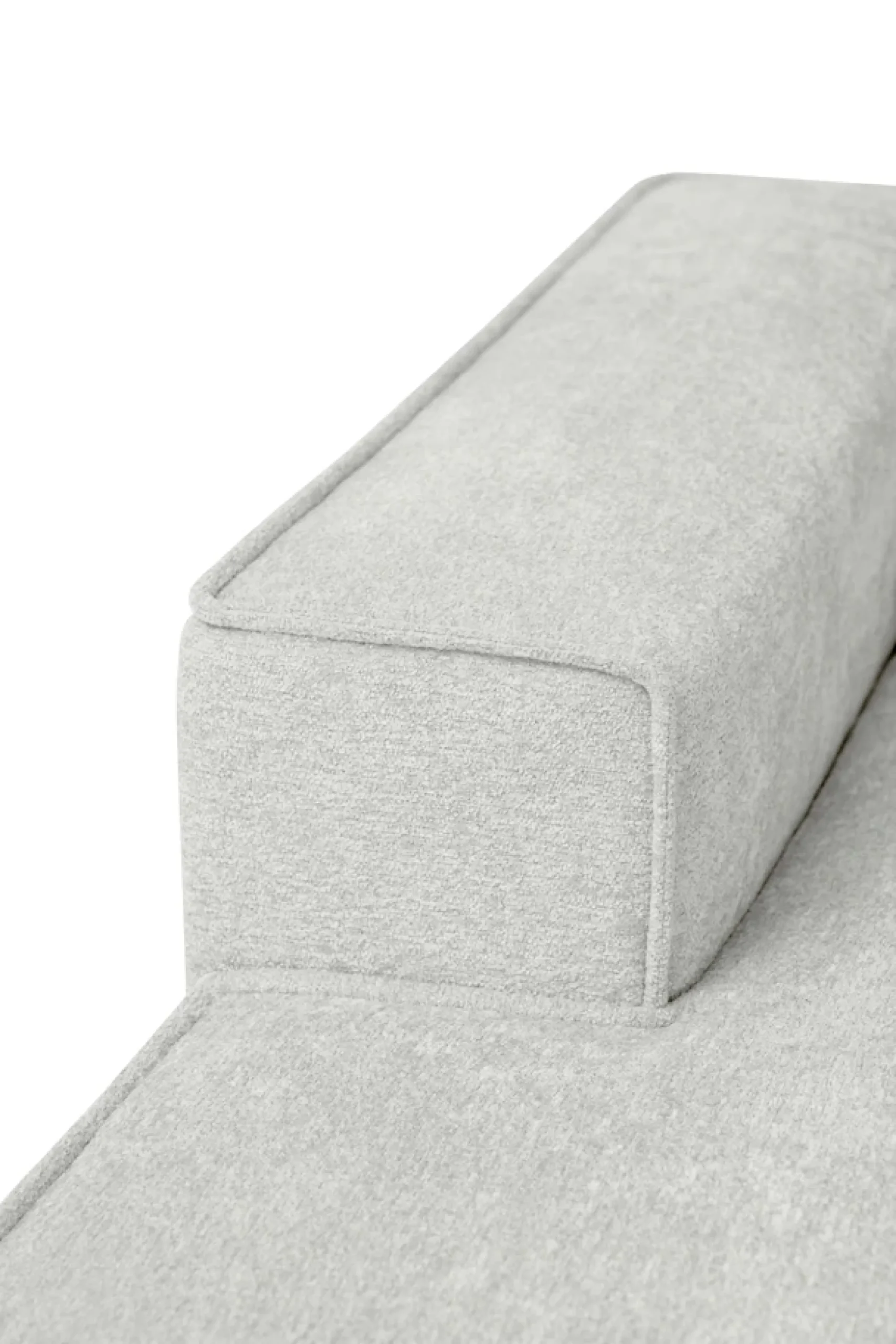 OTTO home Ecksofa »OLAND Struktur L-Form, B: 280 cm, Skandi-Design« L-Form, 280 cm, Wellenunterfederung, Skandi-Design, Metallfüße