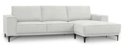 OTTO home Ecksofa »OLAND Struktur L-Form, B: 280 cm, Skandi-Design« L-Form, 280 cm, Wellenunterfederung, Skandi-Design, Metallfüße