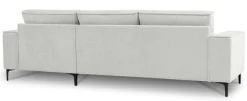 OTTO home Ecksofa »OLAND Struktur L-Form, B: 280 cm, Skandi-Design« L-Form, 280 cm, Wellenunterfederung, Skandi-Design, Metallfüße