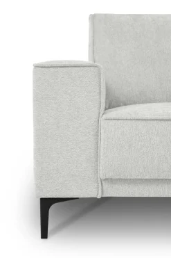 OTTO home Ecksofa »OLAND Struktur L-Form, B: 280 cm, Skandi-Design« L-Form, 280 cm, Wellenunterfederung, Skandi-Design, Metallfüße