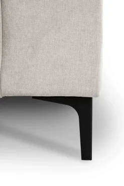 OTTO home Ecksofa »OLAND Struktur fein L-Form, B: 280 cm, Skandi-Design« L-Form, 280 cm, Wellenunterfederung, Skandi-Design, Metallfüße