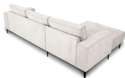 OTTO home Ecksofa »OLAND Struktur fein L-Form, B: 280 cm, Skandi-Design« L-Form, 280 cm, Wellenunterfederung, Skandi-Design, Metallfüße