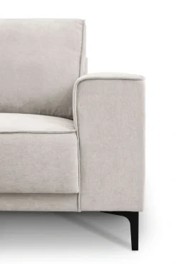OTTO home Ecksofa »OLAND Struktur fein L-Form, B: 280 cm, Skandi-Design« L-Form, 280 cm, Wellenunterfederung, Skandi-Design, Metallfüße