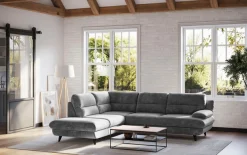OTTO home Ecksofa »Pike L-Form, B: 266 cm« optional Schlaffunktion & Bettkasten