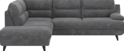 OTTO home Ecksofa »Pike L-Form, B: 266 cm« optional Schlaffunktion & Bettkasten