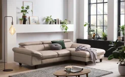 OTTO home Ecksofa »Pilot L-Form« mit Kopfteilverstellung, wahlweise mit Schlaffunktion & Bettkasten