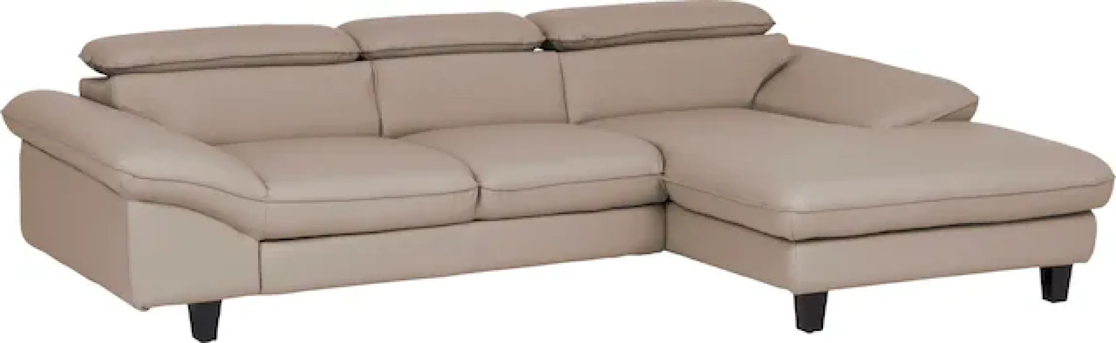 OTTO home Ecksofa »Pilot L-Form« mit Kopfteilverstellung, wahlweise mit Schlaffunktion & Bettkasten