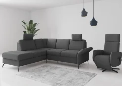 OTTO home Ecksofa »Rochelle« wahlweise mit Schlaffunktion, Bettkasten und Armteilverstellung