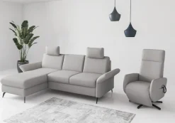 OTTO home Ecksofa »Rochelle« wahlweise mit Schlaffunktion, Bettkasten und Armteilverstellung