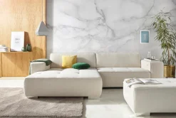 OTTO home Ecksofa »Sapporo L-Form« wahlweise Schlaffunktion oder Sitztiefenverstellung, Federkern
