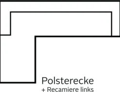 OTTO home Ecksofa »Sapporo L-Form« wahlweise Schlaffunktion oder Sitztiefenverstellung, Federkern