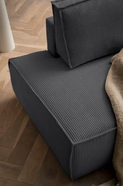 OTTO home Ecksofa »SHERWOOD CordSchlafsofa in L-Form offen (275cm)« Schlaffunktion und Bettkasten, Kedernaht, hoher Sitz- & Liegekomfort,