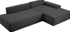 OTTO home Ecksofa »SHERWOOD CordSchlafsofa in L-Form offen (275cm)« Schlaffunktion und Bettkasten, Kedernaht, hoher Sitz- & Liegekomfort,