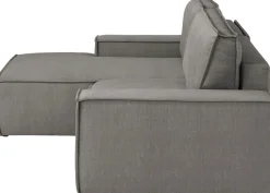 OTTO home Ecksofa »SHERWOOD Samtvelours L-Form, 267 cm - OTTO. Verlässliche Qualität.« Schlaffunktion mit Bettkasten (210x136 cm), Cord, Vintage, Samtvelours