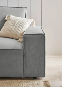 OTTO home Ecksofa »SHERWOOD XXL Leinenoptik284, Big-Sofa L-Form, tiefe Sitzfläche 95 cm« Recamiere rechts/links, als Schlafsofa stellbar, Cord u. Leinenoptik