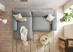 OTTO home Ecksofa »SHERWOOD XXL Leinenoptik284, Big-Sofa L-Form, tiefe Sitzfläche 95 cm« Recamiere rechts/links, als Schlafsofa stellbar, Cord u. Leinenoptik