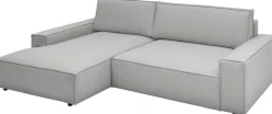 OTTO home Ecksofa »SHERWOOD XXL Leinenoptik284, Big-Sofa L-Form, tiefe Sitzfläche 95 cm« Recamiere rechts/links, als Schlafsofa stellbar, Cord u. Leinenoptik