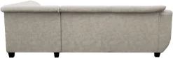 OTTO home Ecksofa »Sillkeborg 254 x 186 cm, formschönes Sofa mit dunklen Füßen« aus pflegeleichtem, weichem Luxus-Microfaser
