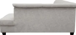 OTTO home Ecksofa »Sillkeborg 254 x 186 cm, formschönes Sofa mit dunklen Füßen« aus pflegeleichtem, weichem Luxus-Microfaser