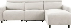 OTTO home Ecksofa »SKAANE Struktur, L-Form, 274 cm, manuelle/elektrische Relaxfunktion,« 274 cm, mit Kopfteilverstellung und man. oder elektr. Relaxfunktion