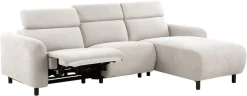 OTTO home Ecksofa »SKAANE Struktur, L-Form, 274 cm, manuelle/elektrische Relaxfunktion,« 274 cm, mit Kopfteilverstellung und man. oder elektr. Relaxfunktion