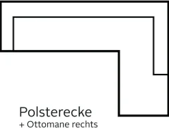 OTTO home Ecksofa »Solvei L-Form« wahlweise auch mit Kopfteilverstellung und Schlaffunktion, Federkern