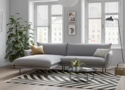 OTTO home Ecksofa »Stine L-Form« Besonderes Design durch Kissenoptik und Keder