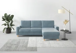 OTTO home Ecksofa »Summer L-Form« mit Recamiere, mit oder ohne Schlaffunktion und Bettkasten, Cord-Bezug
