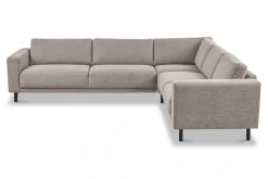 OTTO home Ecksofa »Sveeva, L-Form, B.288 cm, schwarze Metallfüße« langlebiger Webstoff, mit Wellenunterfederung, viele Farben