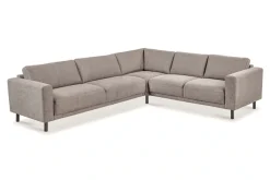 OTTO home Ecksofa »Sveeva, L-Form, B.288 cm, schwarze Metallfüße« langlebiger Webstoff, mit Wellenunterfederung, viele Farben