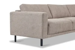 OTTO home Ecksofa »Sveeva, L-Form, B.288 cm, schwarze Metallfüße« langlebiger Webstoff, mit Wellenunterfederung, viele Farben