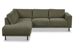 OTTO home Ecksofa »Sveeva, L-Form, B.240 cm, schwarze Metallfüße« langlebiger Webstoff, mit Wellenunterfederung, viele Farben