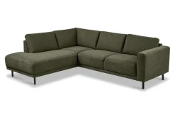 OTTO home Ecksofa »Sveeva, L-Form, B.240 cm, schwarze Metallfüße« langlebiger Webstoff, mit Wellenunterfederung, viele Farben
