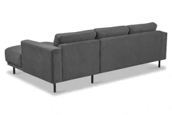 OTTO home Ecksofa »Sveeva, L-Form, B.238 cm, schwarze Metallfüße« langlebiger Webstoff, mit Wellenunterfederung, viele Farben