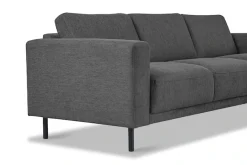OTTO home Ecksofa »Sveeva, L-Form, B.238 cm, schwarze Metallfüße« langlebiger Webstoff, mit Wellenunterfederung, viele Farben