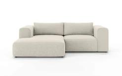 OTTO home Ecksofa »TIARRA Design-Sofa mit Ottomane recht/links bestellbar, Breite 241 cm« L-Form mit hochelastischer Schaum und Wellenunterfederung