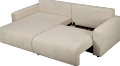OTTO home Ecksofa »TILLIE L-Form, 229 cm - OTTO. Verlässliche Qualität.« Schlaffunktion (132/194), Bettkasten, Struktur-Bezug