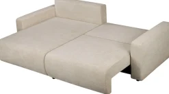 OTTO home Ecksofa »TILLIE L-Form, 229 cm - OTTO. Verlässliche Qualität.« Schlaffunktion (132/194), Bettkasten, Struktur-Bezug