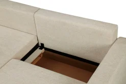OTTO home Ecksofa »TILLIE L-Form, 229 cm - OTTO. Verlässliche Qualität.« Schlaffunktion (132/194), Bettkasten, Struktur-Bezug