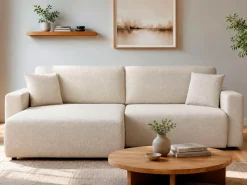 OTTO home Ecksofa »TILLIE L-Form, 229 cm - OTTO. Verlässliche Qualität.« Schlaffunktion (132/194), Bettkasten, Struktur-Bezug