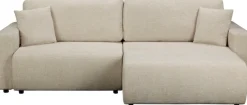 OTTO home Ecksofa »TILLIE L-Form, 229 cm - OTTO. Verlässliche Qualität.« Schlaffunktion (132/194), Bettkasten, Struktur-Bezug