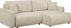 OTTO home Ecksofa »TILLIE L-Form, 229 cm - OTTO. Verlässliche Qualität.« Schlaffunktion (132/194), Bettkasten, Struktur-Bezug