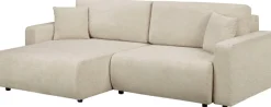 OTTO home Ecksofa »TILLIE L-Form, 229 cm - OTTO. Verlässliche Qualität.« Schlaffunktion (132/194), Bettkasten, Struktur-Bezug