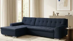 OTTO home Ecksofa »Torrnby 268 x 178 cm, mit Steppungen, modern & stabil« L-Form, aus pflegeleichtem, weichem Luxus-Microfaser
