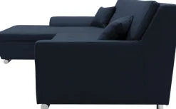 OTTO home Ecksofa »Torrnby 268 x 178 cm, mit Steppungen, modern & stabil« L-Form, aus pflegeleichtem, weichem Luxus-Microfaser