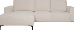 OTTO home Ecksofa »Tournon L-Form, Breite 232 cm, Breitcord« Designsofa im nordischen Stil, Wellenunterfederung, Metallfüße