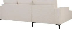 OTTO home Ecksofa »Tournon L-Form, Breite 232 cm, Breitcord« Designsofa im nordischen Stil, Wellenunterfederung, Metallfüße