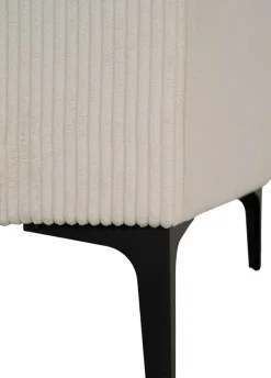 OTTO home Ecksofa »Tournon L-Form, Breite 232 cm, Breitcord« Designsofa im nordischen Stil, Wellenunterfederung, Metallfüße